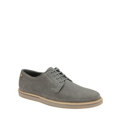 Grey 'Turpin' mens lace up shoes